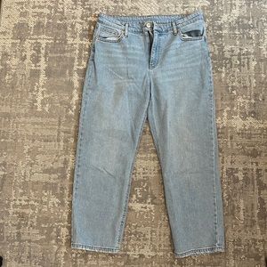 Wild Fable High Rise Straight Ankle Light Wash Jeans Casual Streetwear 12